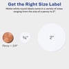 image:imageAvery Printable Round Labels with Sure Feed 34 Diameter Matte White 800 Customizable Labels 4221