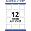 image:imageAvery Printable Square Labels 2 x 2 Matte White Laser amp Inkjet Compatible 300 Blank Labels Total Great for Branding Packaging Events and More 22806Matte White