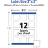 image:imageAvery Printable Square Labels 2 x 2 Matte White Laser amp Inkjet Compatible 300 Blank Labels Total Great for Branding Packaging Events and More 22806Matte White