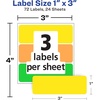 image:imageAvery Removable ColorCoding Stickers 72 Per Pack 10 Packs Assorted Colors 720 Total 0672272 labels