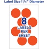image:imageAvery Removable Print or Write Color Coding Labels for Laser Printers 125 Inches Round Pack of 400 5497
