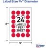 image:imageAvery Round Color Coding Labels Removable Adhesive Red 075 3 Pack 3024 Labels Total 321363 024 labels