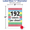 image:imageAveryR ColorCoding Removable Labels 14 Inch Round Stickers Assorted Colors NonPrintable 768 Dot Stickers Per Pack 13824 Total 18 Packs of 5795