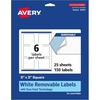 image:imageAvery Matte White Removable Square Labels Sure Feed Technology PrinttoTheEdge 3 x 3 150 Removable Labels LaserInkjet Printable150 labels