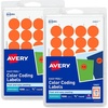image:imageAvery Printable Color Coding Round Labels 34 Inch Diameter Orange 1008 per Pack 2 Packs 2016 Customizable Labels Total 07872