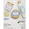 image:imageAvery Printable Oval Labels 2 x 313 Glossy White Laser amp Inkjet Compatible 80 Blank Labels Total Great for Mailing Branding Packaging and More 228202 in X 313 in Pack of 5