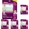 image:imageAvery Printable Return Address Labels with Sure Feed 05 x 175 Matte Clear 800 Blank Mailing Labels 1566712 inch  134 inch Pack of 5