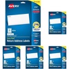 image:imageAvery Printable Return Address Labels with Sure Feed 05 x 175 White 2000 Blank Mailing Labels 0816712 in X 134 in Pack of 5