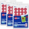 image:imageAvery Round Color Coding Labels Removable Adhesive Red 075 3 Pack 3024 Labels Total 321363 024 labels