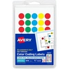 image:imageAvery SeeThrough ColorCoding Removable Labels 34 Inch Round Labels Assorted Translucent Colors NonPrintable 1015 Dot Stickers Total 5473