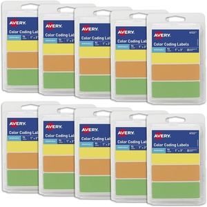 image:imageAvery Removable ColorCoding Stickers 72 Per Pack 10 Packs Assorted Colors 720 Total 06722720 labels