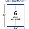 image:imageAvery Durable Waterproof Shipping Labels with Sure Feed Technology 313 x 4 White Laser Compatible 300 Blank Labels per Pack Great for Mailing Branding and More 5Pack of 5524300 labels