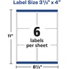 image:imageAvery Durable Waterproof Shipping Labels with Sure Feed Technology 313 x 4 White Laser Compatible 300 Blank Labels per Pack Great for Mailing Branding and More 5Pack of 55241500 labels