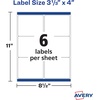 image:imageAvery Durable Waterproof Shipping Labels with Sure Feed Technology 313 x 4 White Laser Compatible 300 Blank Labels per Pack Great for Mailing Branding and More 5Pack of 5524600 labels