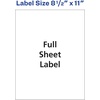 image:imageAvery Full Sheet Printable Shipping Labels 85 x 11 Matte Clear 10 Blank Mailing Labels 1866510 labels