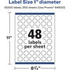 image:imageAvery Matte White Round Labels Sure Feed Technology 1 Diameter 1200 Matte White Printable Labels12 000 Labels