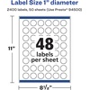 image:imageAvery Matte White Round Labels Sure Feed Technology 1 Diameter 1200 Matte White Printable Labels2 400 Labels