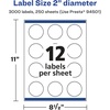 image:imageAvery Matte White Round Labels Sure Feed Technology 2 Diameter 300 Matte White Printable Labels3 000 labels