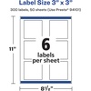 image:imageAvery Matte White Square Labels Sure Feed Technology 3 x 3 150 Matte White Printable Labels300 Labels