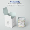 image:imageAvery Matte White Square Labels Sure Feed Technology 3 x 3 150 Matte White Printable Labels600 Labels