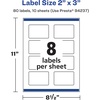image:imageAvery Printable Durable White Rectangle Labels Sure Feed Technology 2 x 3 PrinttotheEdge Waterproof Labels Laser amp PigmentBased Inkjet Compatible 80 Total80 labels