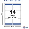 image:imageAvery Printable Easy Peel Address Labels 113 x 4 Sure Feed White 2 Pack 700 Labels Total 5642