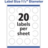 image:imageAvery Round Labels Sure Feed Technology 15 Diameter 200 Glossy White Labels 36491500 labels