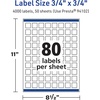 image:imageAvery TrueBlock Matte White Square Labels Sure Feed Technology 075 x 075 800 Matte White Labels PrinttoTheEdge LaserInkjet Printable Great for Product Merchandising Stickers4 000 labels
