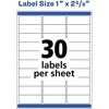 image:imageAvery Waterproof Sticker Labels for Printer  1 x258 Mailing Labels Ultrahold Permanent Adhesive Laser Printers 15000 Printable Avery Address Label Sheets 95520