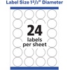 image:imageAvery White High Visibility Round Labels with Sure Feed Permanent 123 2 Pack 1200 Labels Total 32135600 labels