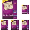 image:imageAvery Full Sheet Printable Shipping Labels 85 x 11 Matte Clear 10 Blank Mailing Labels 1866510 labels Pack of 5