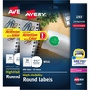 image:imageAvery White High Visibility Round Labels with Sure Feed Permanent 123 2 Pack 1200 Labels Total 321351 200 labels