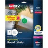 image:imageAvery White High Visibility Round Labels with Sure Feed Permanent 123 2 Pack 1200 Labels Total 32135600 labels