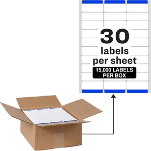 image:imageAvery Printable Address Labels with Sure Feed 1 x 258 Customizable Stickers White 15000 Blank Mailing Labels for Laser Printers Great for Mailing Shipping and More 95915