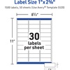 image:imageAvery Durable Waterproof Address Labels with Sure Feed Technology 1 x 258 White Laser amp PigmentInkjet Compatible 1500 Blank Labels per Pack 5Pack of 5520