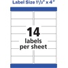 image:imageAvery Durable Waterproof Address Labels with Sure Feed Technology 113 x 4 White Laser Printer Compatible 700 Blank Labels Total Great for Mailing Branding and More 55227 000 labels
