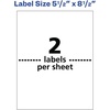 image:imageAvery Durable Waterproof Shipping Labels with Sure Feed Technology 55 x 85 White Laser Compatible 100 Blank Labels Total Great for Mailing Branding and More 5526