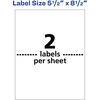 image:imageAvery Durable Waterproof Shipping Labels with Sure Feed Technology 55 x 85 White Laser Compatible 100 Blank Labels Total Great for Mailing Branding and More 5526