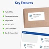 image:imageAvery Durable Waterproof Shipping Labels with Sure Feed Technology 55 x 85 White Laser Compatible 100 Blank Labels Total Great for Mailing Branding and More 5526
