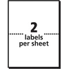 image:imageAvery Durable Waterproof Shipping Labels with Sure Feed Technology 55 x 85 White Laser Compatible 100 Blank Labels Total Great for Mailing Branding and More 5526