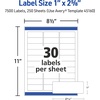 image:imageAvery Easy Peel Printable Address Labels Sure Feed Technology 1 x 258 Customizable Stickers White 7500 Blank Mailing Labels Great for Mailing Shipping and More 4516015 000 Labels