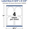image:imageAvery Glossy Clear Arched Labels Sure Feed Technology 475 x 35 40 Glossy Clear Labels PrinttoTheEdge LaserInkjet Printable200 labels