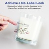 image:imageAvery Glossy Clear Arched Square Labels Sure Feed Technology 2 x 2316 120 Glossy Clear Labels PrinttoTheEdge LaserInkjet Printable1 200 labels