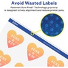 image:imageAvery Glossy Clear Heart Labels Sure Feed Technology 15 x 15 200 Glossy Clear Labels PrinttoTheEdge LaserInkjet Printable2 000 labels