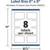 image:imageAvery Glossy Clear Rectangle Labels Sure Feed Technology 2 x 3 80 Glossy Clear Labels PrintToTheEdge LaserInkjet Printable80 labels