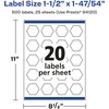 image:imageAvery Glossy White Hexagon Labels Sure Feed Technology 112 x 14754 200 Glossy White Labels PrinttoTheEdge Permanent Adhesive LaserInkjet Printable500 labels