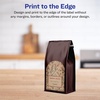 image:imageAvery Kraft Brown Arched Labels Sure Feed Technology 3 x 225 135 Kraft Brown Labels PrinttoTheEdge LaserInkjet Printable135 labels