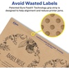 image:imageAvery Kraft Brown Arched Labels Sure Feed Technology 475 x 35 200 Kraft Brown Labels PrinttoTheEdge LaserInkjet Printable100 labels