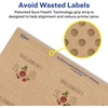 image:imageAvery Kraft Brown Arched Square Labels Sure Feed Technology 2 x 2316 180 Kraft Brown Labels PrinttoTheEdge LaserInkjet Printable600 labels