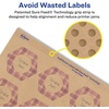 image:imageAvery Kraft Brown Hexagon Labels Sure Feed Technology 112 x 14754 500 Kraft Brown Labels PrinttoTheEdge LaserInkjet Printable1 000 labels